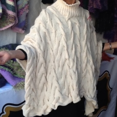 Cabled Poncho $175.00 USD