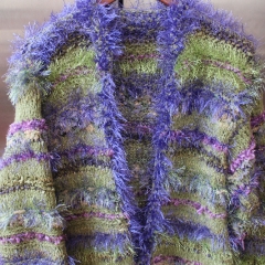 Green and purple sweater (SOLD)