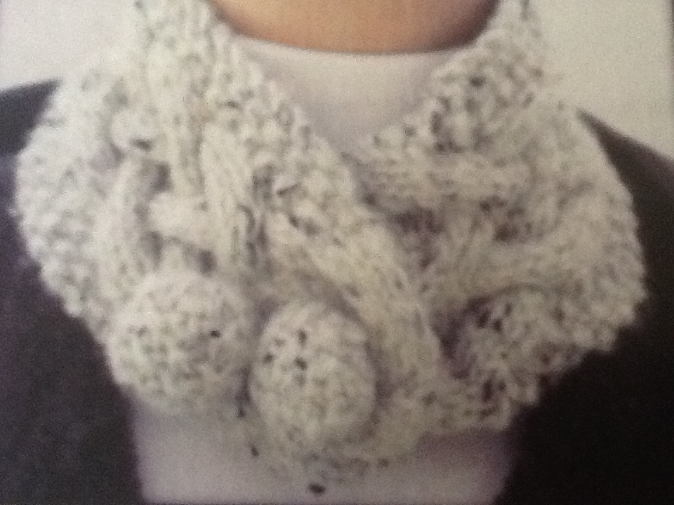 Double Cable Pom Pom Collar $29. USD