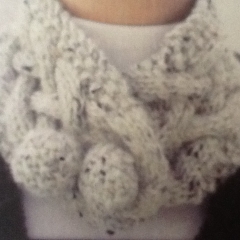 Double Cable Pom Pom Collar $29. USD